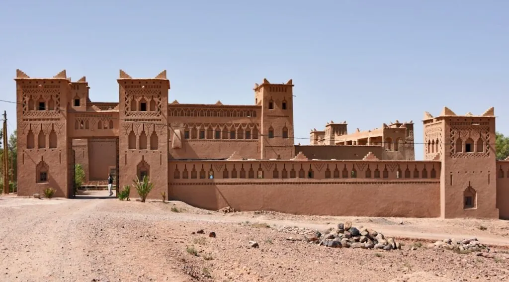 Palm groves and kasbahs in the Skoura oasis, Morocco