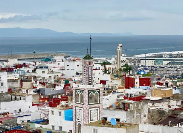 Old town and harbour of Tangier, Morocco
